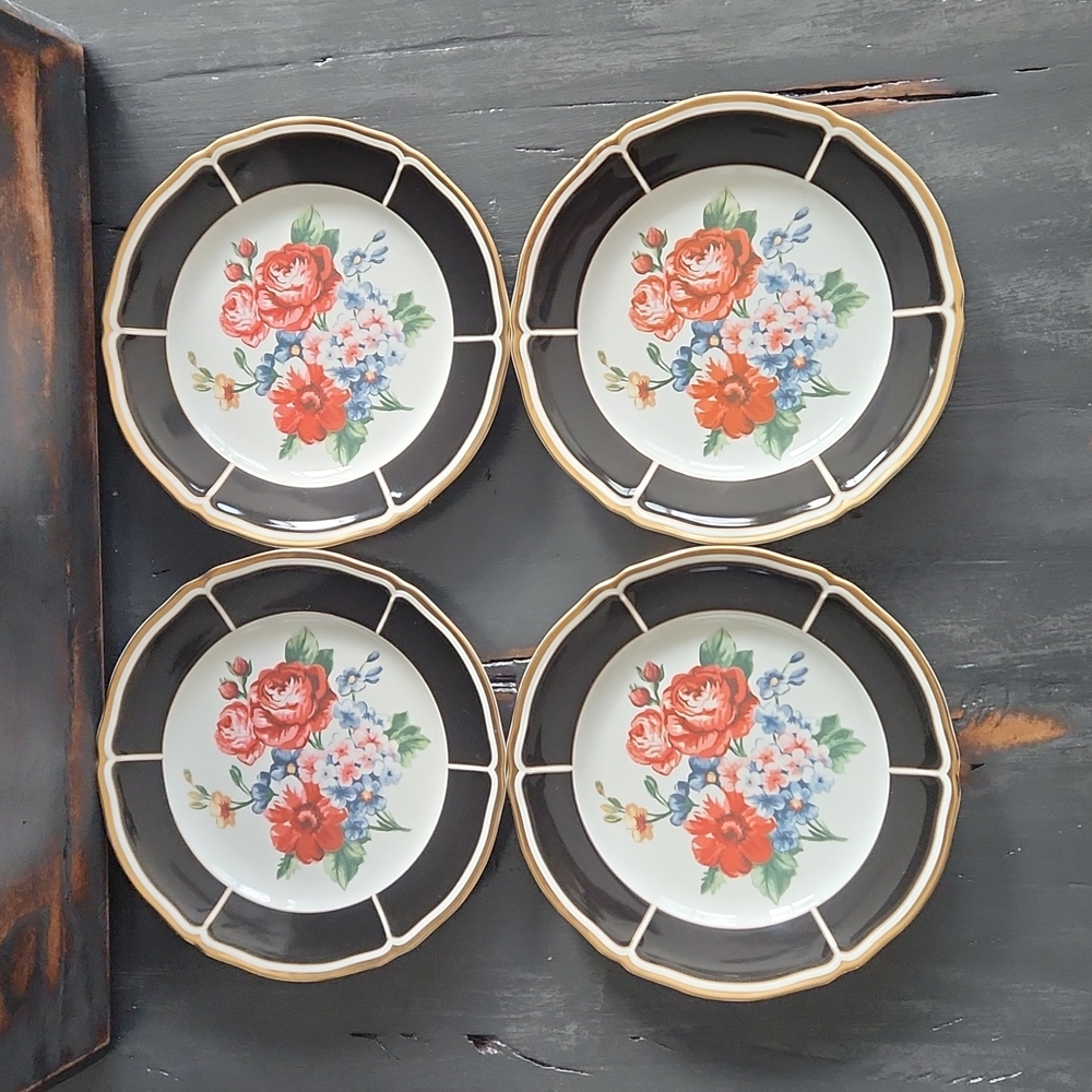 Ralph Lauren Isadora Luncheon Plate Set of 4 8.25"